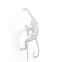 Nástenné LED svetlo Monkey Lamp, biela, vpravo