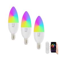 NEO LITE SMART sada 3x žárovka LED E14 6W RGB+CCT, stmívatelná, Wi-Fi, Beacon, DO, TUYA 07716CDO