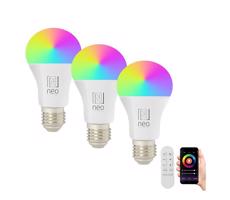 NEO LITE SMART sada 3x žárovka LED E27 11W RGB+CCT, stmívatelná, Wi-Fi, Beacon, DO, TUYA 07733CDO