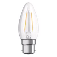 OSRAM LED sviečka B22d Classic 827 4,8W číra