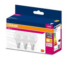 Osram SADA 3x LED Žiarovka P45 E14/4,9W/230V 3000K - Osram