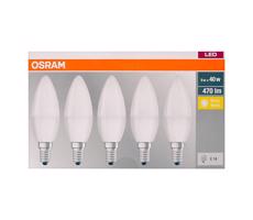 Osram SADA 5x LED Žiarovka BASE B40 E14/5,7W/230V 2700K - Osram