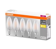 Osram SADA 5x LED Žiarovka VINTAGE E14/4W/230V 2700K - Osram