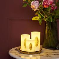 Pauleen Golden Feather Candle LED sviečka 3 kusy