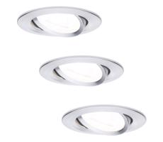 Paulmann Paulmann 93606 - SADA 3x LED GU10/7W IP23 Stmievateľné kúpeľňové svietidlo 230V