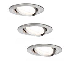 Paulmann Paulmann 93607 - SADA 3x LED GU10/7W IP23 Stmievateľné kúpeľňové svietidlo 230V