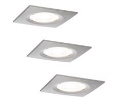 Paulmann Paulmann 93615 - SADA 3x LED/7W IP44 Stmievateľné Kúpeľňové podhľadové svietidlo