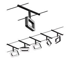 Paulmann Paulmann 94485 - SADA 5xLED/4,8W Bodové svietidlo FRAME 230V čierna