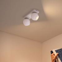 Philips Hue Buckram 2-pl. stmievací vypínač biele