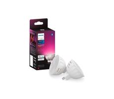 Philips Hue WACA LED žiarovka 6.3W sada 2ks GU5.3 MR16 12V 400lm 2200K-6500K RGB IP20 8719514491649