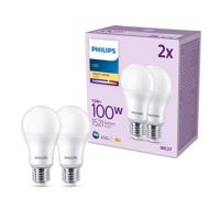 Philips LED E27 13W 1 521lm 2 700 K matná 2 ks