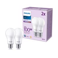 Philips LED E27 13W 1 521lm 4 000 K matná 2 ks