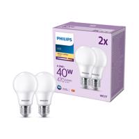 Philips LED E27 4,9W 470lm 2 700 K matná 2 ks