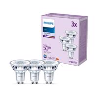 Philips LED GU10 4,6W 390lm 840 číra 36° 3 ks