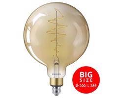 Philips LED Stmievateľná žiarovka VINTAGE Philips G200 E27/6,5W/230V 2000K