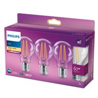 Philips LED žiarovka Classic E27 A60 7W 827 číra