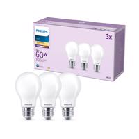 Philips LED žiarovka E27 7W 806lm 2700K matná 3 ks