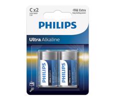 Philips Philips LR14E2B/10 - 2 ks Alkalická batéria C ULTRA ALKALINE 1,5V 7500mAh