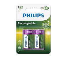 Philips Philips R14B2A300/10 - 2 ks Nabíjacie batérie C MULTILIFE NiMH/1,2V/3000 mAh