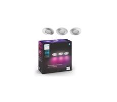 Philips Philips-SADA 3xLED RGB Stmievateľné podhľadové svietidlo Hue 1xGU10/5,7W/230V IP44