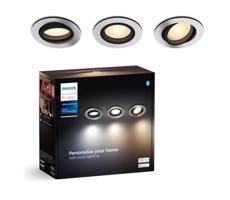 Philips Philips-SADA 3xLED Stmievateľné podhľadové svietidlo Hue MILLISKIN 1xGU10/4,2W/230