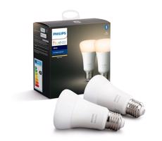 Philips SADA 2x LED Stmievateľná žiarovka Philips Hue WHITE E27/9W/230V 2700K