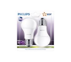 Philips SADA 2x LED Žiarovka Philips A60 E27/11W/230V 2700K