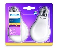 Philips SADA 2x LED Žiarovka Philips E27/7W/230V 2700K