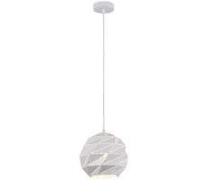 PND-2424-1S-WH - Luster na lanku PALERMO 1xE27/40W/230V pr. 23 cm biela