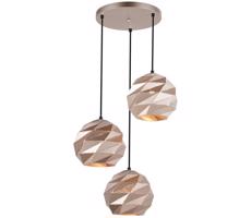 PND-2424-3S-GD - Luster na lanku PALERMO 3xE27/40W/230V rose gold