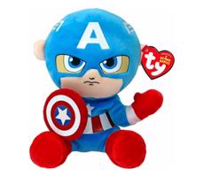 postavička Ty Beanie Babies Marvel Captain America 15 cm