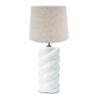 PR Home Spin lampa Ø 35 cm biela/ľan prírodná