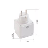 Prios Lykka Smart Plug, EU, WiFi, Tuya, vnútorná, vonkajšia, biela