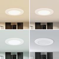 Prios Rida LED vstavané bodové svietidlo, CCT, 11,5 cm, 9 W