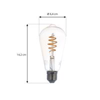 Prios Smart LED E27 ST64 4,9W číra ZigBee Tuya Philips Hue