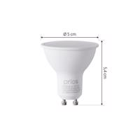 Prios Smart LED, GU10, 4,7 W, RGBW, CCT, Tuya, WLAN, matná