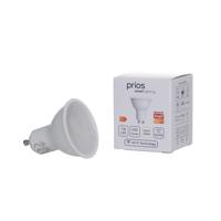 Prios Smart LED, sada 2 ks, GU10, plast, 7W, opál, 827, Tuya