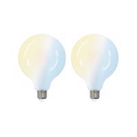 Prios Smart LED žiarovka 2ks E27 G125 7W CCT matná Tuya