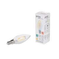 Prios Smart LED žiarovka sada 3 žiaroviek E14 4,2 W CCT číra Tuya