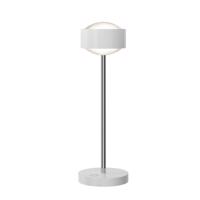 Puk! 120 Eye Table LED, šošovky matné, biela/chróm