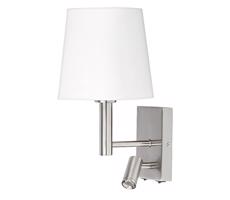 Rabalux 6539 - Nástenné svietidlo HARVEY E27/40W + LED/3W