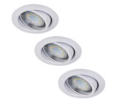 Rabalux Rabalux 1049 - SADA 3xLED Podhľadové svietidlo LITE 3xGU10-LED/3W/230V