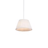 Retro závesná lampa biela 35 cm - Plisse