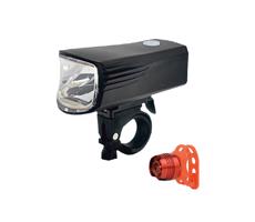 SADA 2x LED Nabíjacie svetlo na bicykel LED/5W/USB