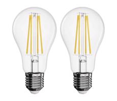 SADA 2x LED Žiarovka FILAMENT A60 E27/5,9W/230V 2700K