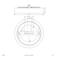 Sauro LED stropné svietidlo, Ø 40 cm, biela