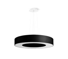 SL.0750 - Luster na lanku SATURNO SLIM 5xE27/60W/230V pr. 50 cm čierna