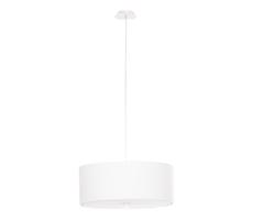 SL.0755 - Luster na lanku SKALA 3xE27/60W/230V pr. 30 cm biela