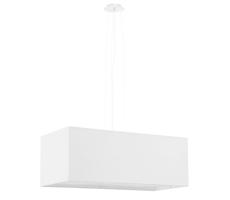 SL.0779 - Luster na lanku SANTA BIS 3xE27/60W/230V 80 cm biela