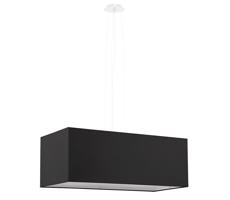 SL.0780 - Luster na lanku SANTA BIS 3xE27/60W/230V 80 cm čierna